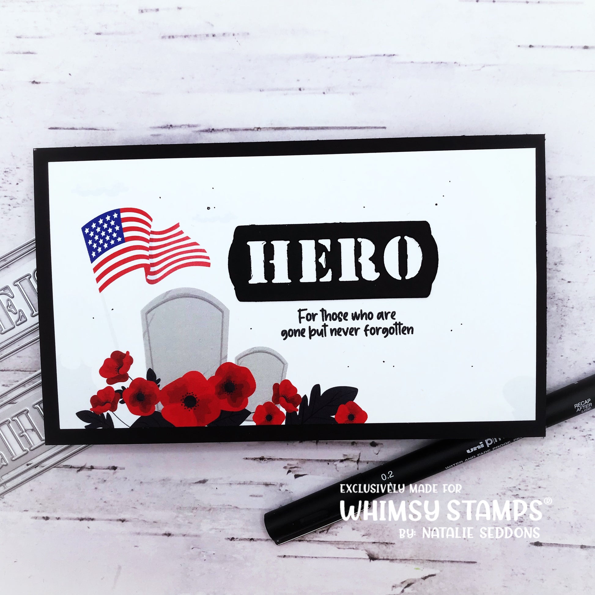 **NEW Military Hero and Shero Die Set - Whimsy Stamps