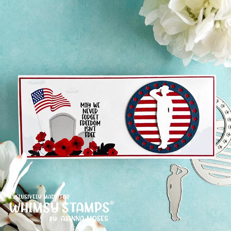 **NEW Military Sheroes Die Set - Whimsy Stamps