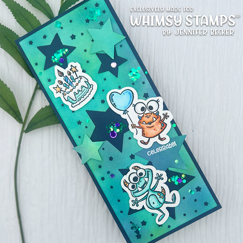 **NEW Slimline Stardust Die - Whimsy Stamps