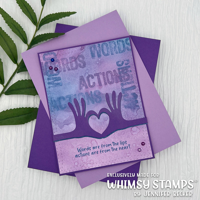 **NEW Heart Hands Die - Whimsy Stamps