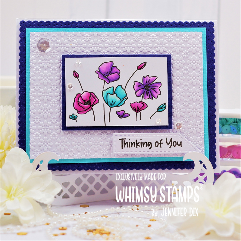 **NEW Poppy Remembrance Clear Stamps - Whimsy Stamps