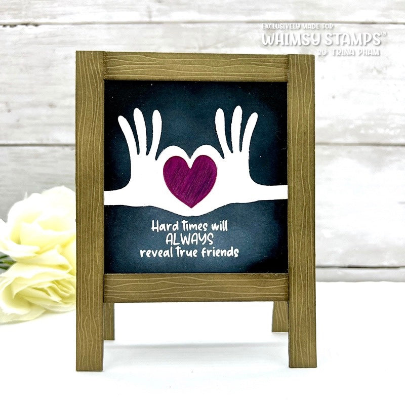 **NEW Heart Hands Die - Whimsy Stamps