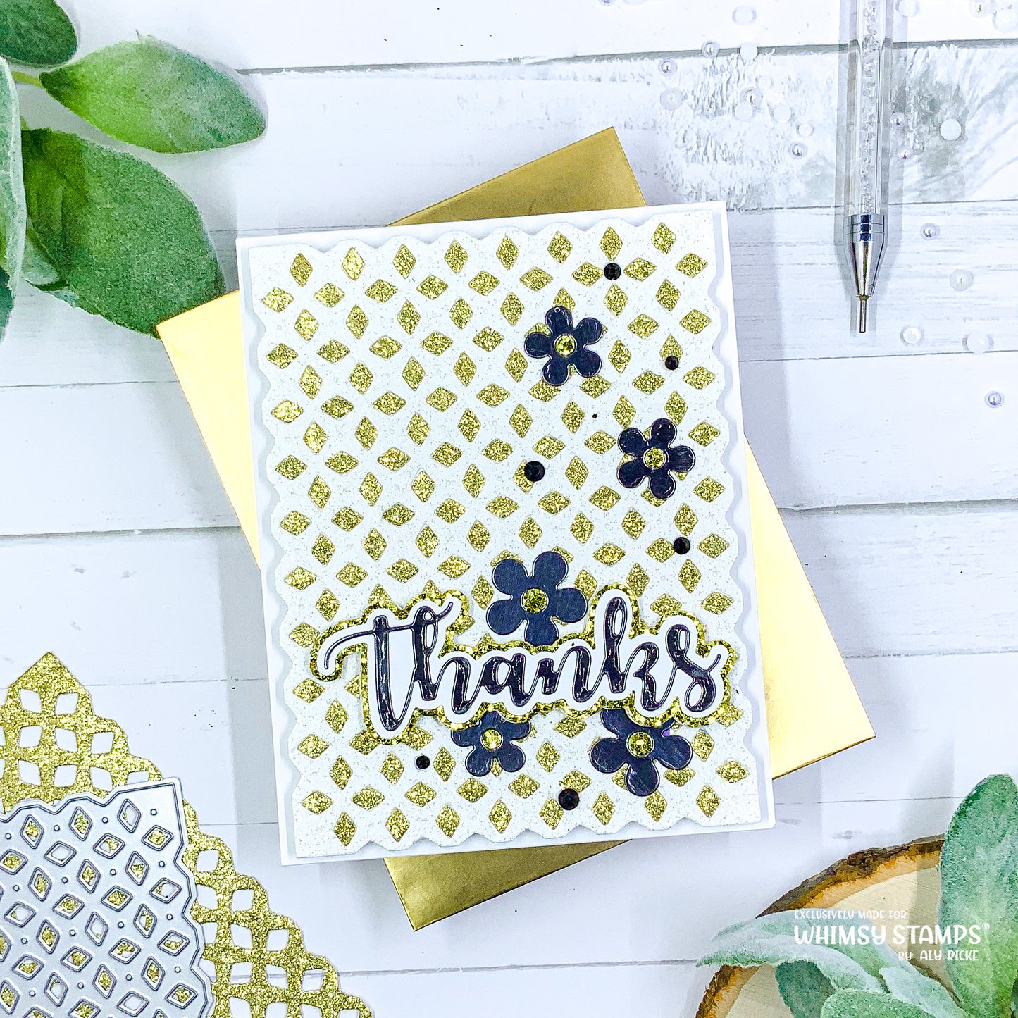 Lattice A2 Die - Whimsy Stamps