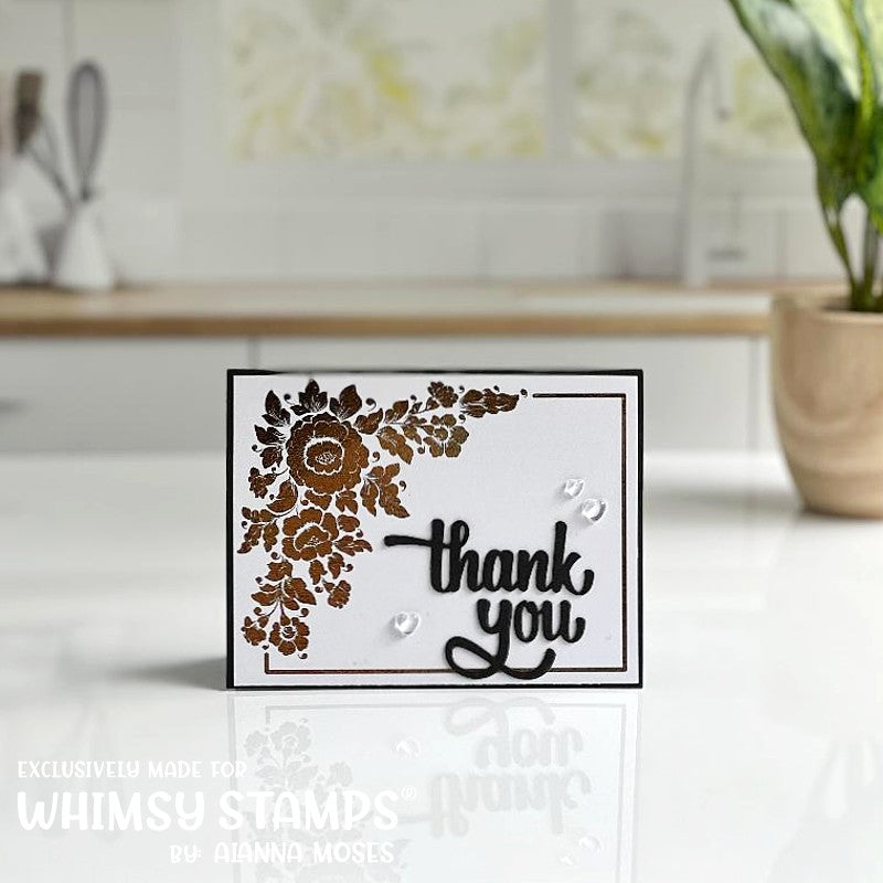 **NEW Thank You Word Die - Whimsy Stamps