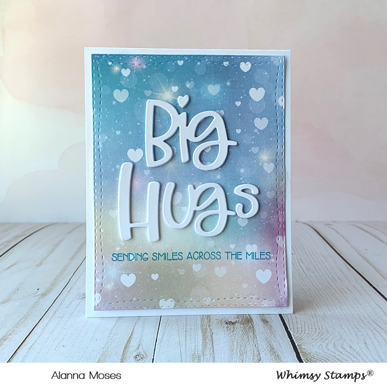 **NEW Big Hugs Word Die Set - Whimsy Stamps