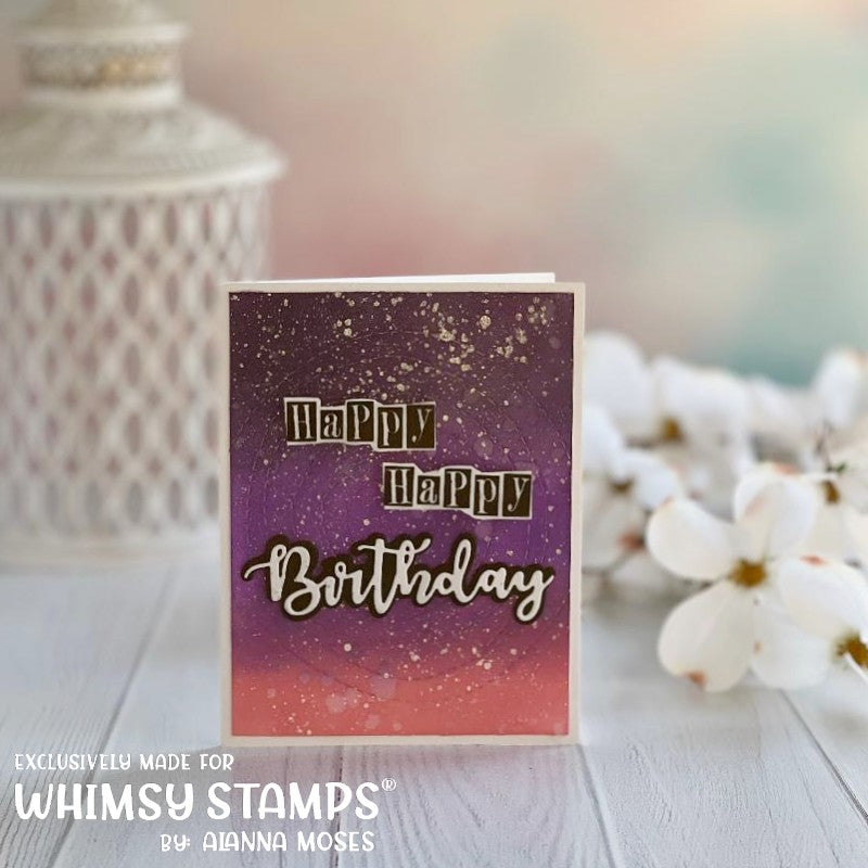 **NEW Boho Alphabet Clear Stamps - Whimsy Stamps