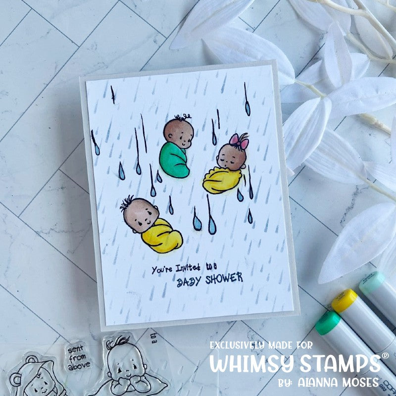 **NEW Babies from Above Clear Stamps - Whimsy Stamps