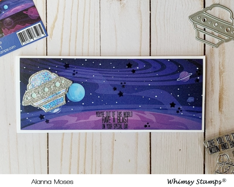 **NEW Slimline Paper Pack - Lost in Space - Whimsy Stamps