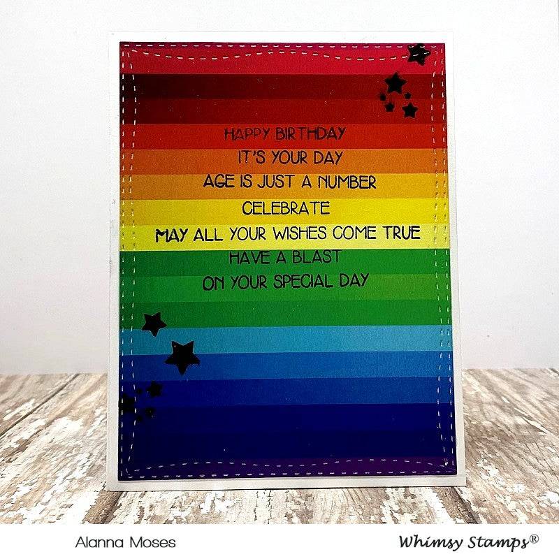 6x6 Paper Pack - Rainbow - Whimsy Stamps