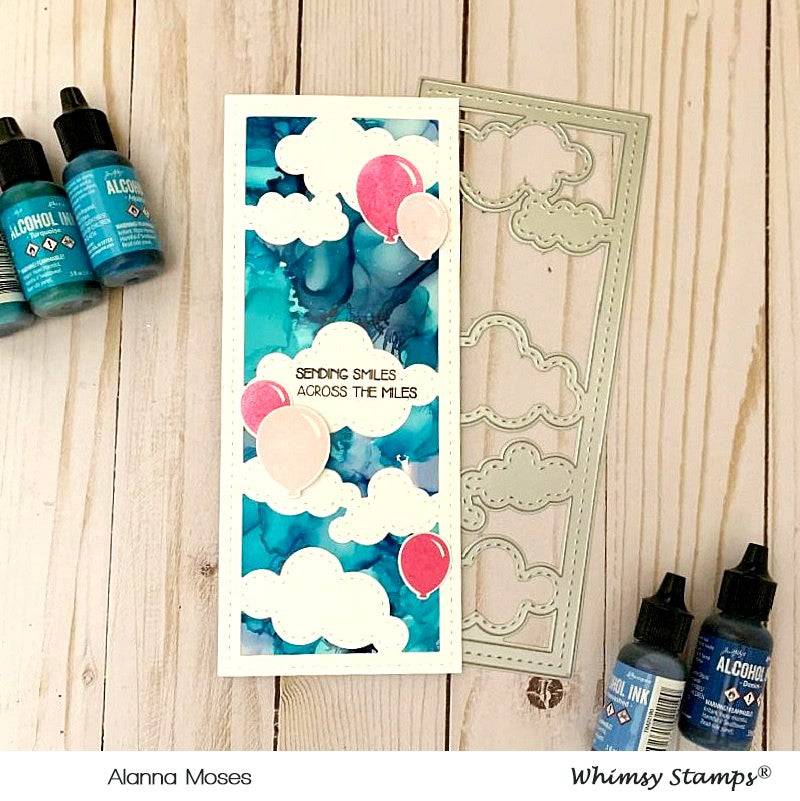 Slimline Clouds Die Set - Whimsy Stamps