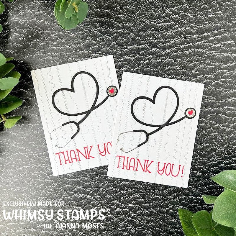 **NEW Stethoscope Die Set - Whimsy Stamps