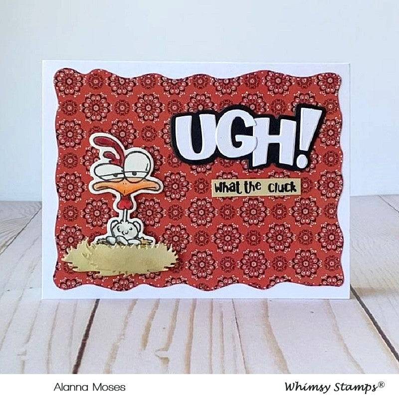 What the Cluck Outlines Die Set - Whimsy Stamps