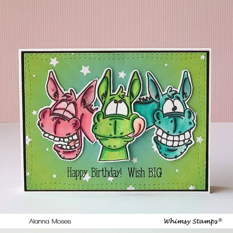 Wonky Donkey Clear Stamps - Whimsy Stamps