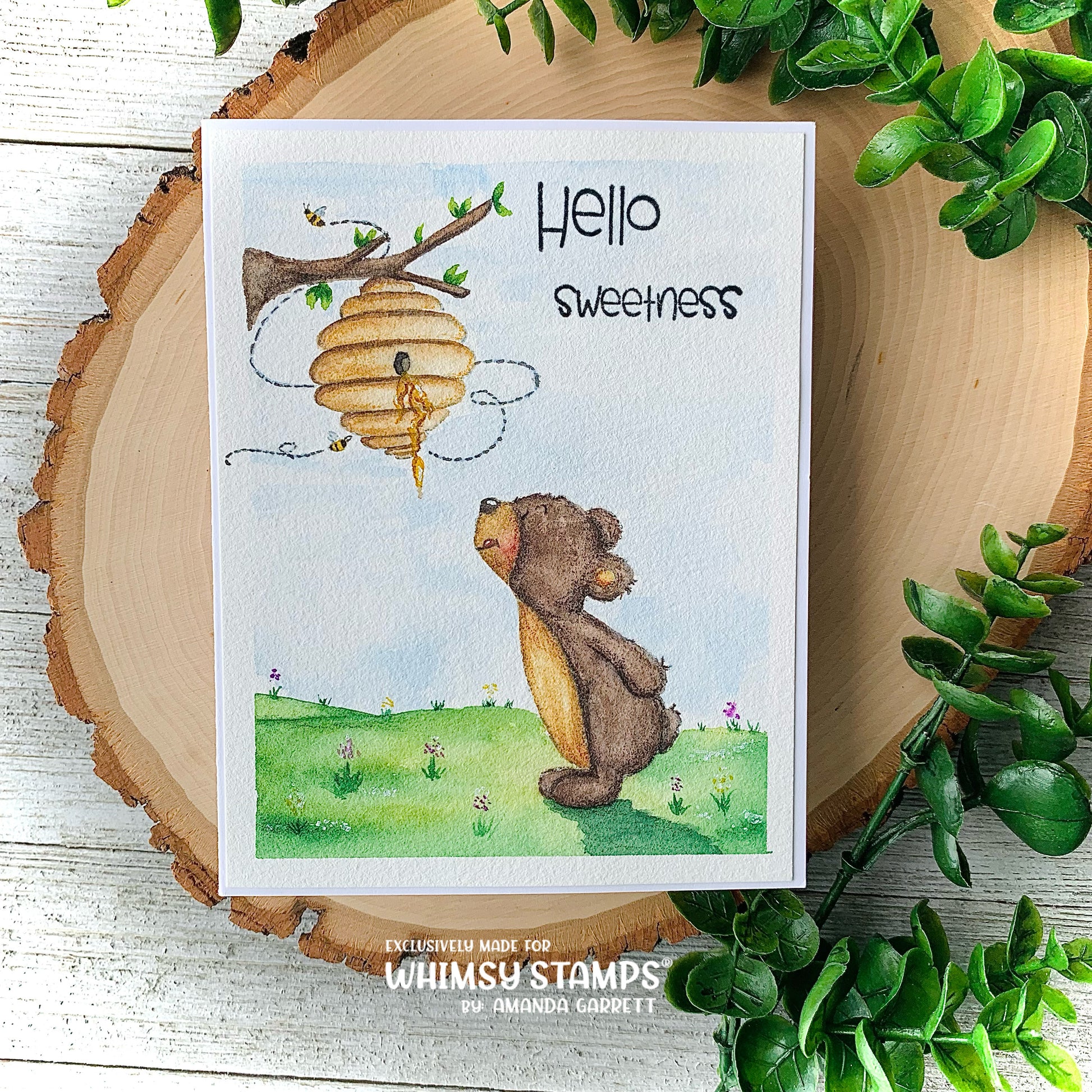 Hello Bear Clear Stamps - Whimsy Stamps