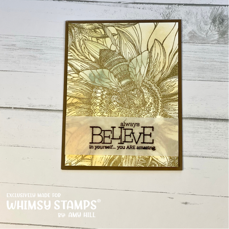 **NEW Big Bumble Background Rubber Cling Stamp - Whimsy Stamps