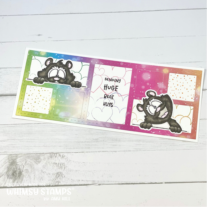 **NEW Panda Peekers Clear Stamps - Whimsy Stamps