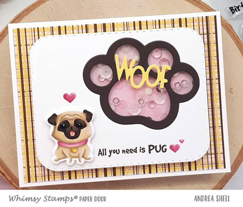 Puppy Paws Die Set - Whimsy Stamps