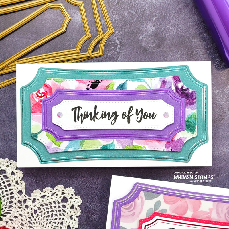 **NEW Mini Slim Notched Hot Foil Plates - Whimsy Stamps