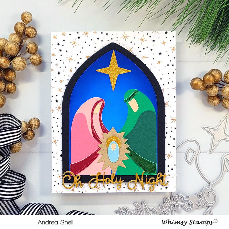 **NEW Oh Holy Night Die Set - Whimsy Stamps