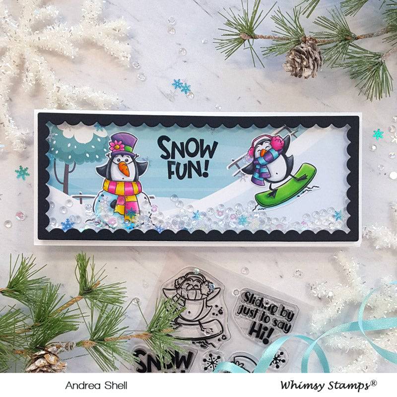 Slimline Paper Pack - Frozen - Whimsy Stamps