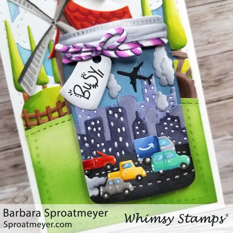 Slimline Cityscape Die Set - Whimsy Stamps