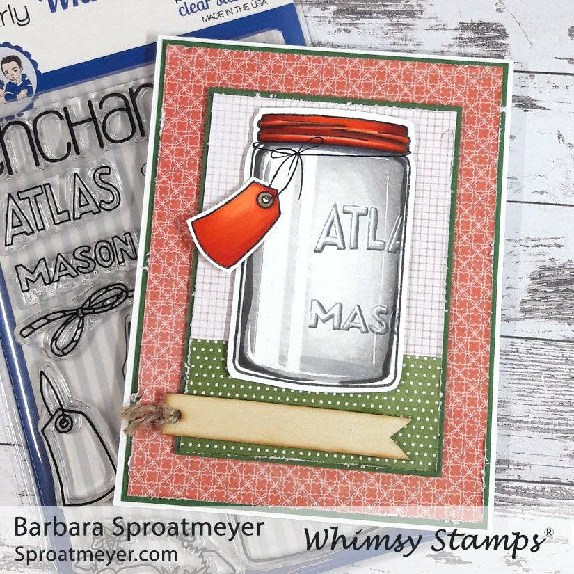 Atlas Jar Clear Stamps - Whimsy Stamps