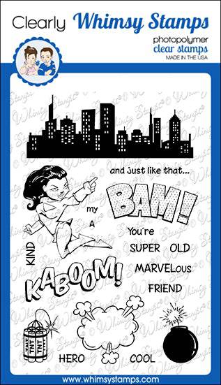 BAM! You're Old Clear Stamps - Whimsy Stamps