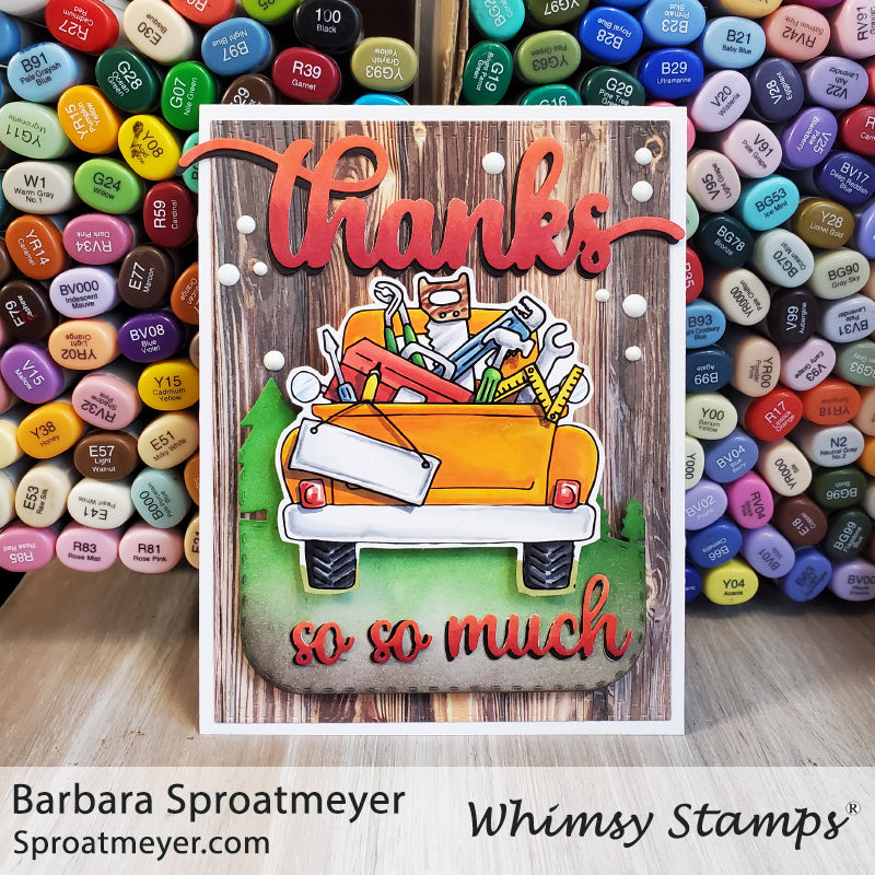 **NEW Thank You So Much Word Die - Whimsy Stamps