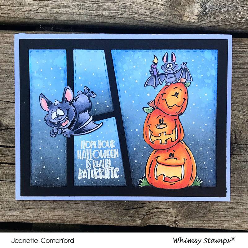 Going Batty Clear Stamps - Whimsy Stamps