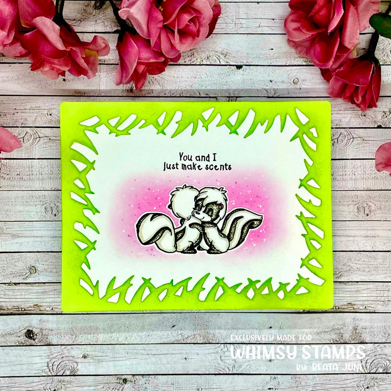 **NEW Odorable Skunks Clear Stamps - Whimsy Stamps