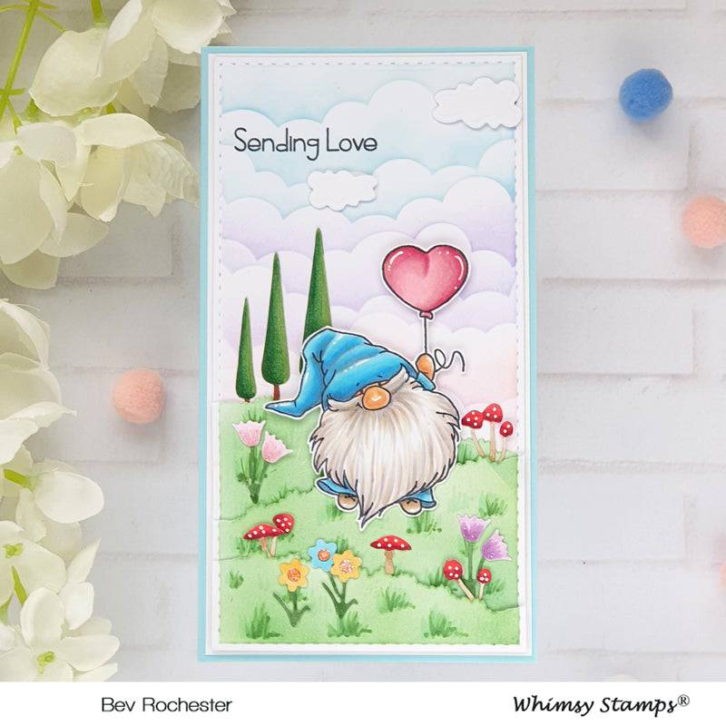 Slimline Meadow Die Set - Whimsy Stamps