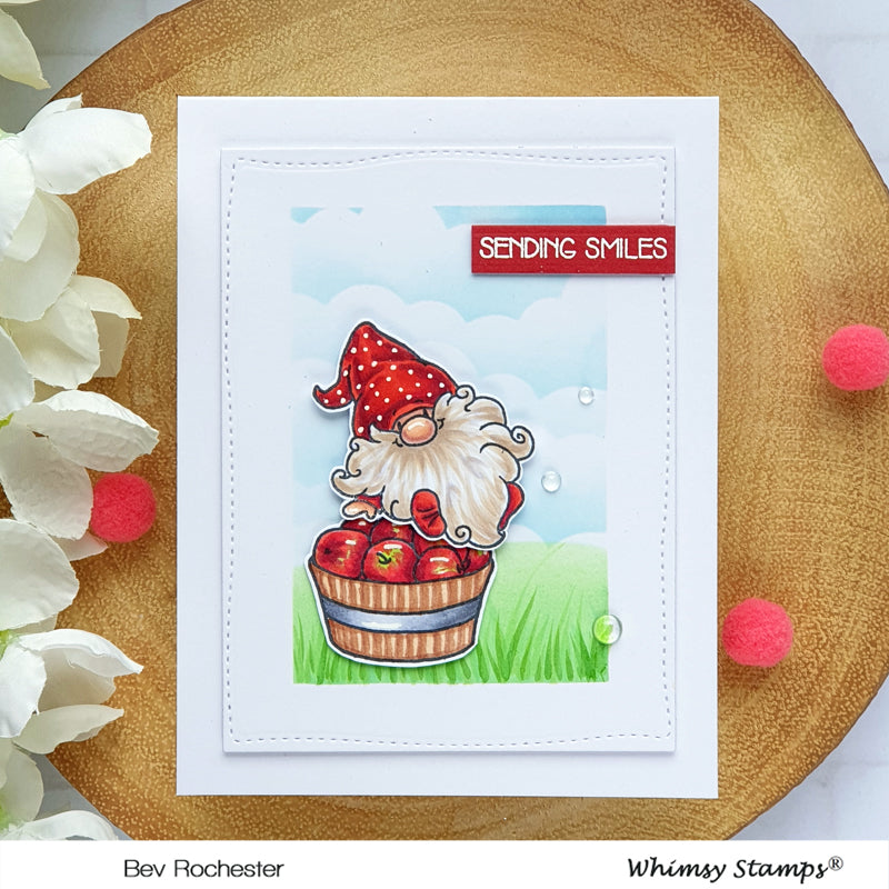 **NEW Gnome So Thankful Clear Stamps - Whimsy Stamps