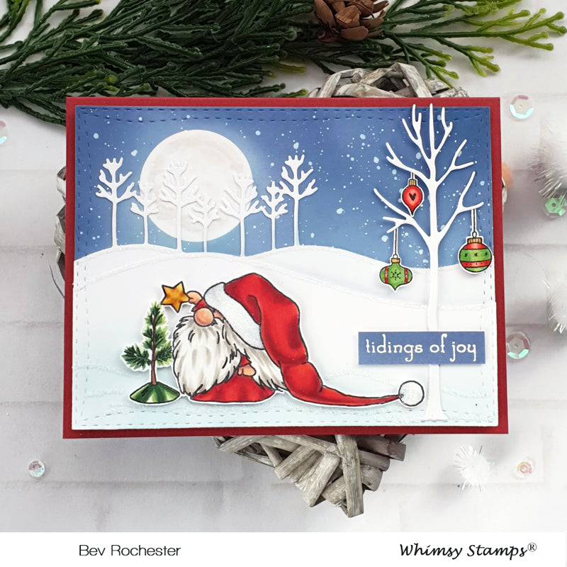 Gnome for the Holidays Clear Stamps - Whimsy Stamps