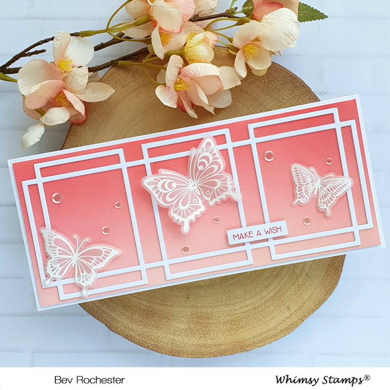 Slimline Connected Rectangles Die - Whimsy Stamps