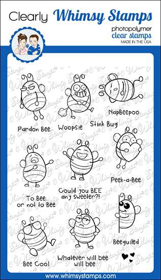 Bizzy Bees Clear Stamps - Whimsy Stamps