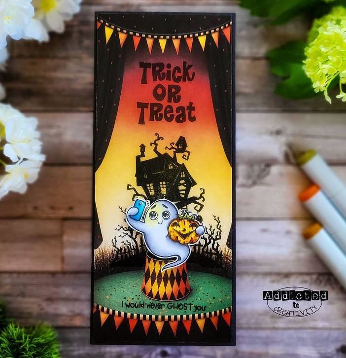 Trick or Treat House Clear Stamps - Whimsy Stamps