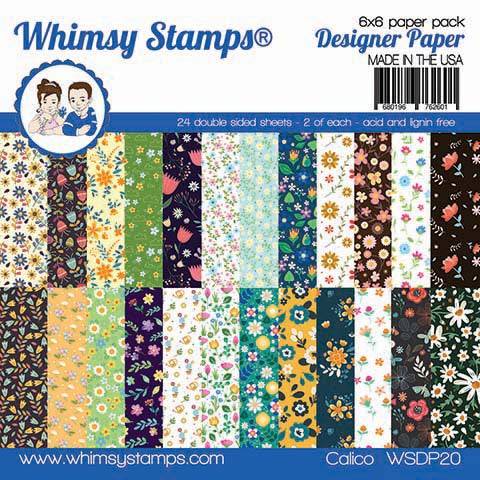 6x6 Paper Pack - Calico - Whimsy Stamps