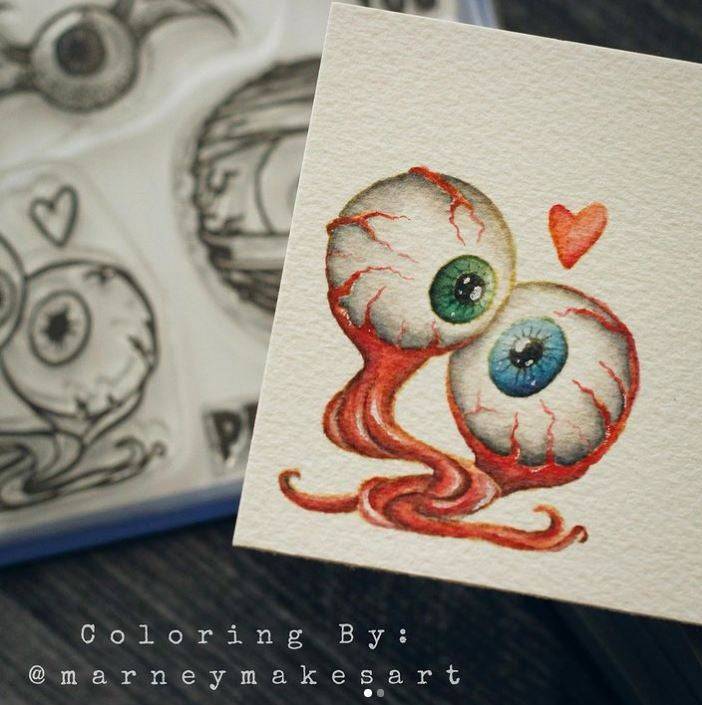 Eye Scream Clear Stamps - Whimsy Stamps