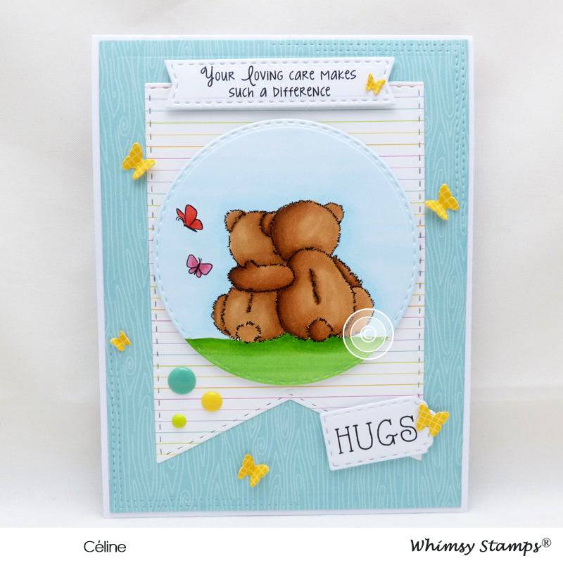 Caregiver Hugs Clear Stamps - Whimsy Stamps