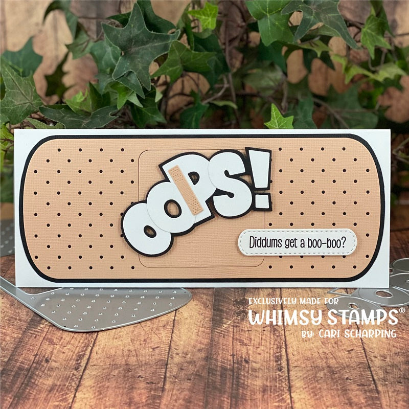 **NEW Slimline Big BooBoo Die Set - Whimsy Stamps