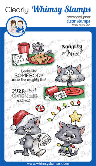 **NEW Cat Do Christmas Clear Stamps - Whimsy Stamps