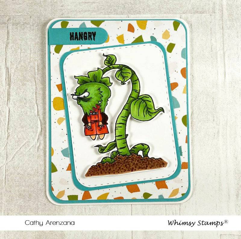 Feed Me Clear Stamps - Whimsy Stamps