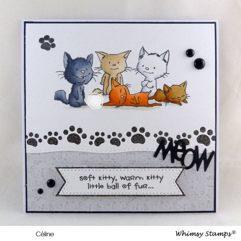 Adopt Don't Shop CATS Clear Stamps - Whimsy Stamps