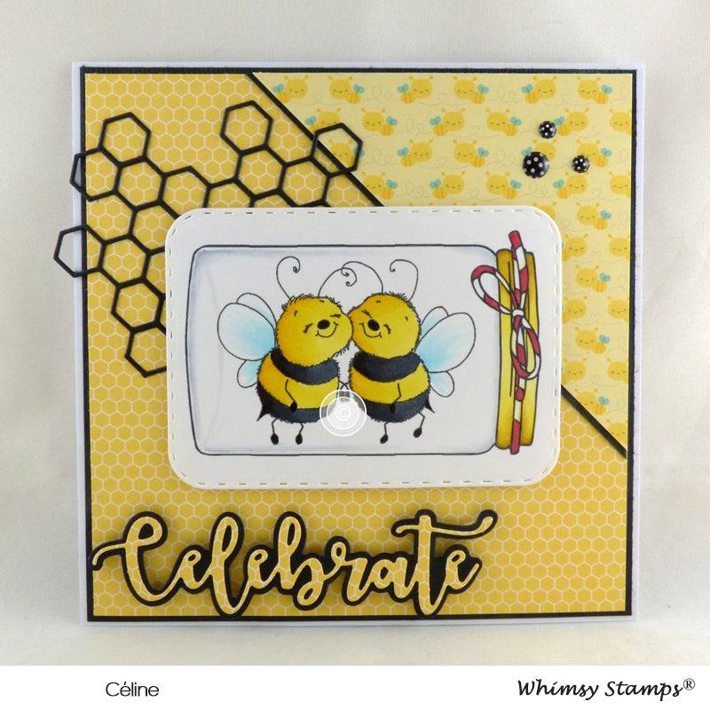 Bee Happy - Digital Stamp - Whimsy Stamps