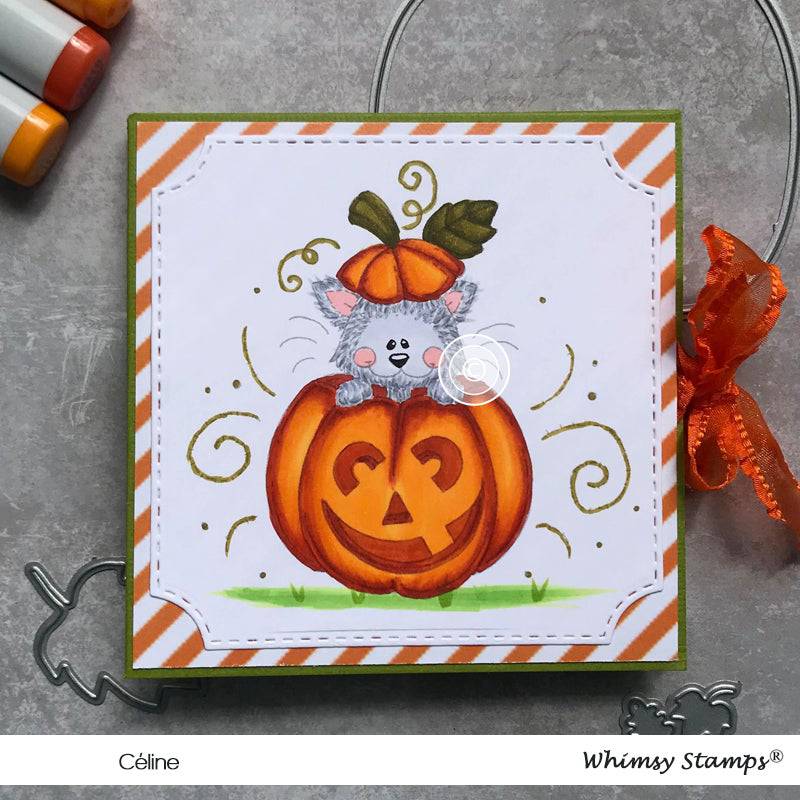 Cat O Lantern - Digital Stamp - Whimsy Stamps