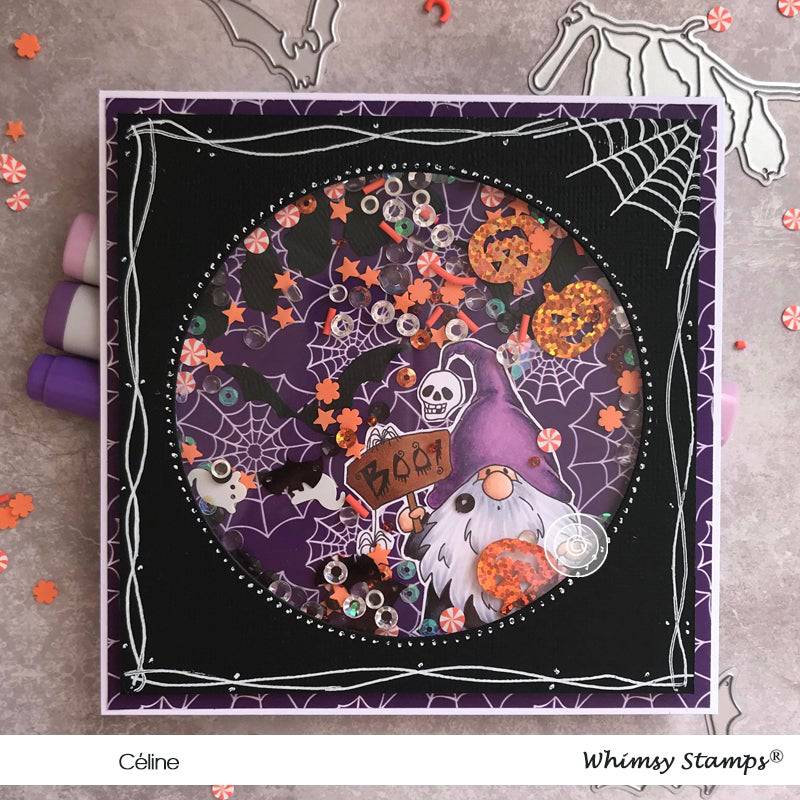 Gnome Trick or Treat - Digital Stamp - Whimsy Stamps