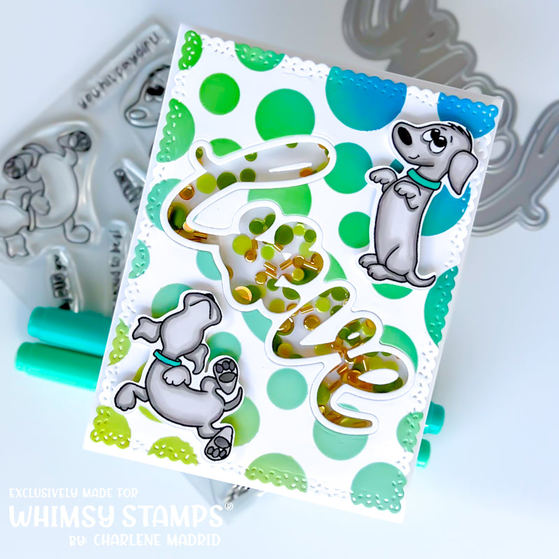 *NEW Doggie Did It Clear Stamps - Whimsy Stamps