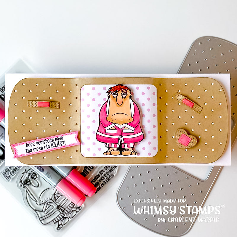 **NEW BooBoo Manflu Clear Stamps - Whimsy Stamps