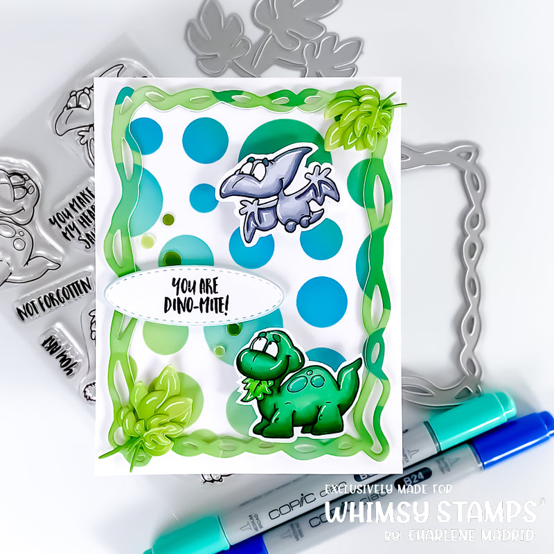 **NEW Roar-a-Saur Clear Stamps - Whimsy Stamps