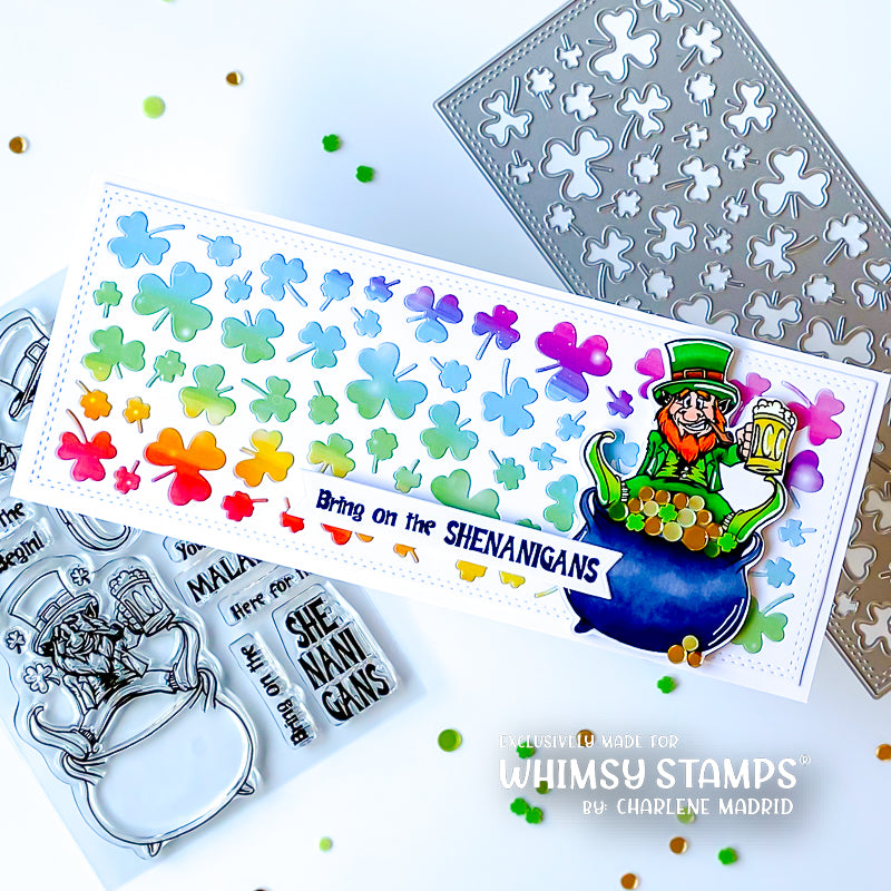 **NEW St. Paddy Shenanigans Clear Stamps - Whimsy Stamps